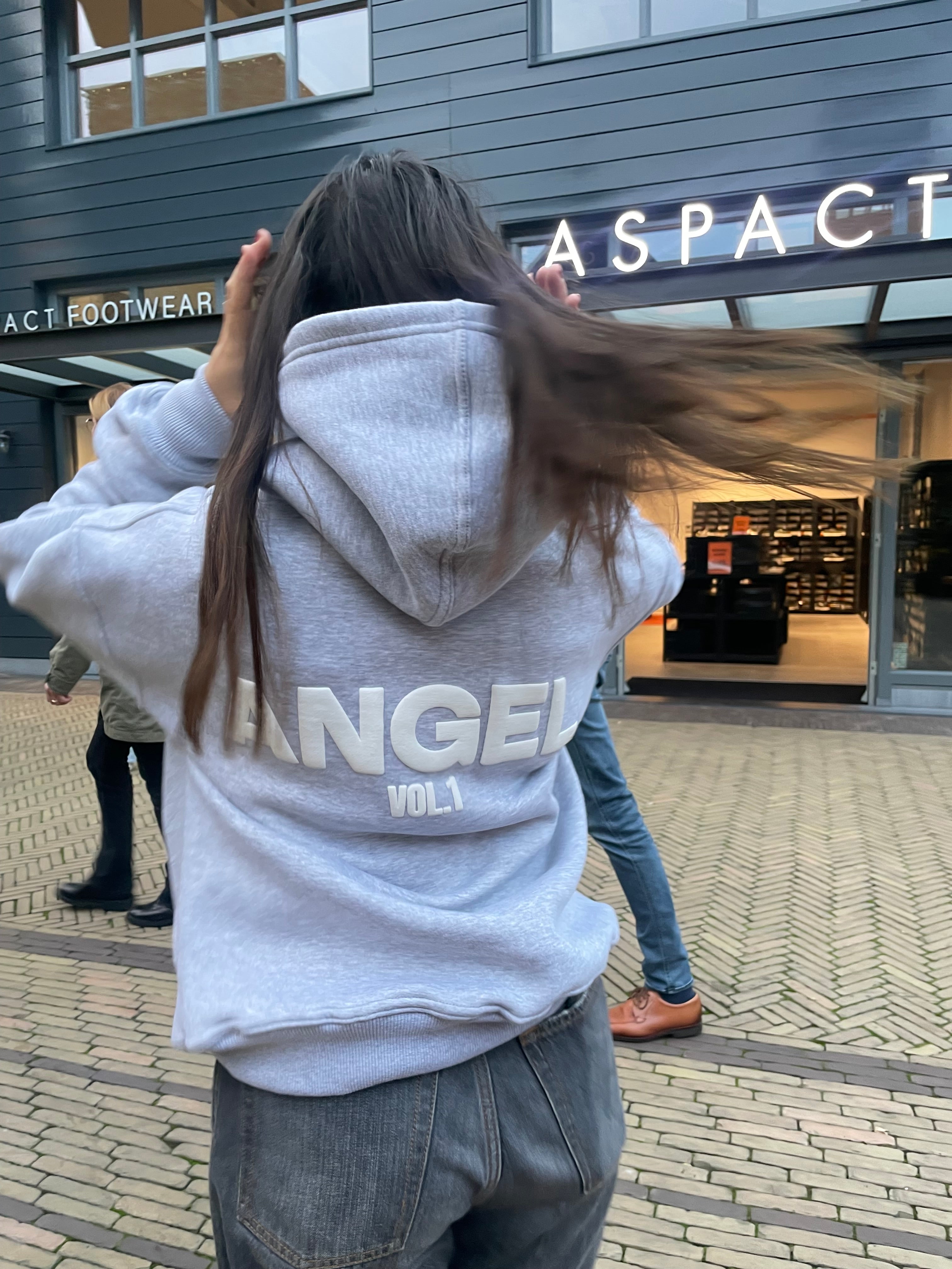 Angel Hoodie Grey